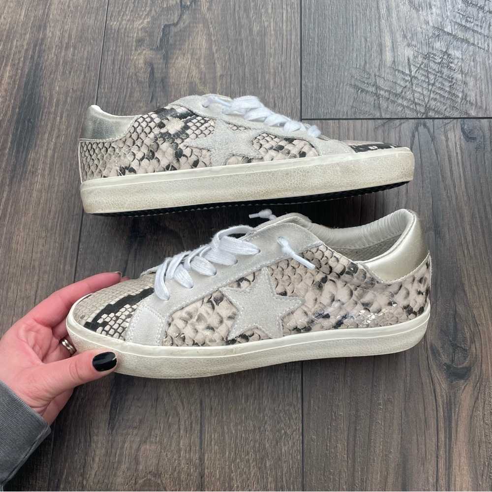 Steve Madden Women's Philosophy Shoes Snakeskin Print Size 8